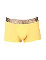 Calvin Klein Underwear Men Light Yellow Contrast Waist Solid Trunks
