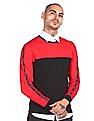 Flying Machine Crew Neck Colour Block Sweatshirt