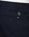 U.S. Polo Assn. Solid Austin Trim Fit Casual Trousers