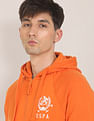 U.S. Polo Assn. Contrast Panel Drawstring Hood Sweatshirt
