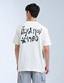Flying Machine Relaxed Fit Typographic Printed T-Shirt