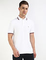 Tommy Hilfiger Solid Regular-Fit Cotton Polo Shirt