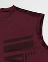 USPA Innerwear Sleeveless Brand Print Polyester I711 Vest - Pack Of 1