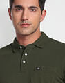 Arrow Sports Compact Cotton Solid Polo Shirt