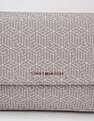 Tommy Hilfiger Logo Brown Pu Hand Bag