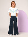 U.S. Polo Assn. Kids Girls Regular Fit Cargo Track Pants