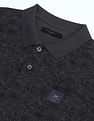 Flying Machine Floral Printed Cotton Polo Shirt