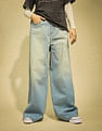 Flying Machine Women High Rise Ultra Wide Leg Jeans