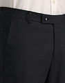 Arrow Solid Dobby Slim Fit Trousers