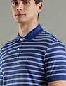 Tommy Hilfiger Striped Regular Fit Cotton Polo T-Shirt
