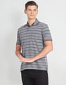 Arrow Horizontal Stripe Cotton Polo Shirt