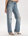 Calvin Klein Jeans Mid-Wash Straight-Fit High Rise Jeans