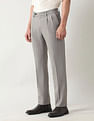 Arrow Regular Fit Dobby Weave Trousers