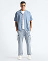 Flying Machine Cuban Collar Oversized Shirt