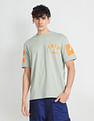 Flying Machine Rear Print Oversized T-Shirt