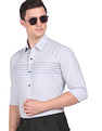 Arrow Newyork Horizontal Stripe Manhattan Slim Fit Shirt
