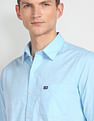 Arrow Sports Horizontal Stripe Slim Fit Shirt