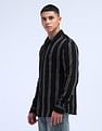 Flying Machine Vertical Striped Cotton Shirt