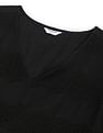 U.S. Polo Assn. Women V-Neck Schiffli Midi Dress