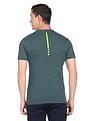 Flying Machine Crew Neck Brand Stripe Heathered T-Shirt