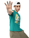 AD by Arvind Crew Neck Typographic Print Cotton T-Shirt