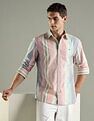 Tommy Hilfiger Striped Regular Fit Cotton Shirt