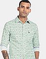 U.S. Polo Assn. Spread Collar Cotton Printed Casual Shirt