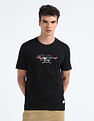 Flying Machine Dragon Logo Cotton T-Shirt