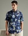 Tommy Hilfiger Printed Regular Fit Linen Shirt