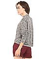 Aeropostale High Neck Heathered Top