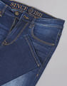 AD by Arvind Skinny Fit Stone Wash Stretch Jeans