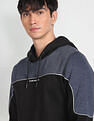 Flying Machine Hooded Panelled Sweatshirt