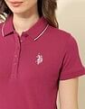 U.S. Polo Assn. Women Regular Fit Solid Polo Shirt