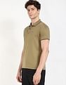 Calvin Klein Jeans Solid Regular-Fit Cotton Polo T-Shirt