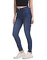 Flying Machine Women Betty Slim Fit Whiskered Jeggings