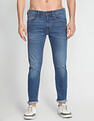 Flying Machine Slash Slim Tapered Fit Jeans