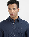 Tommy Hilfiger Brushed Geometric Print Slim Fit Shirt