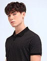 Flying Machine Geometric Regular Fit Polo Shirt