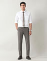 Arrow Slim Fit Checked Trousers