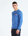 Flying Machine Brand Print Crew Neck Sweatshirt