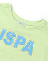 U.S. Polo Assn. Kids Girls Flock Print Relaxed Fit T-Shirt