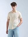 Flying Machine Manhattan Slim Fit Vertical Striped Shirt