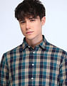 Flying Machine Slim Fit Twill Checked Shirt