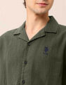 U.S. Polo Assn. Denim Co. Solid Relaxed Fit Cuban Shirt