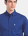 U.S. Polo Assn. Button Down Collar Solid Casual Shirt