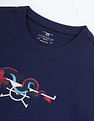 Flying Machine Dragon Logo Cotton T-Shirt