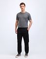 Flying Machine Jogger Fit Solid Cargo Trousers