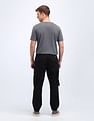 Flying Machine Jogger Fit Solid Cargo Trousers