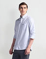 Arrow Sport Vertical Stripe Manhattan Slim Shirt