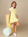 U.S. Polo Assn. Kids Girls Brand Printed Polo Dress